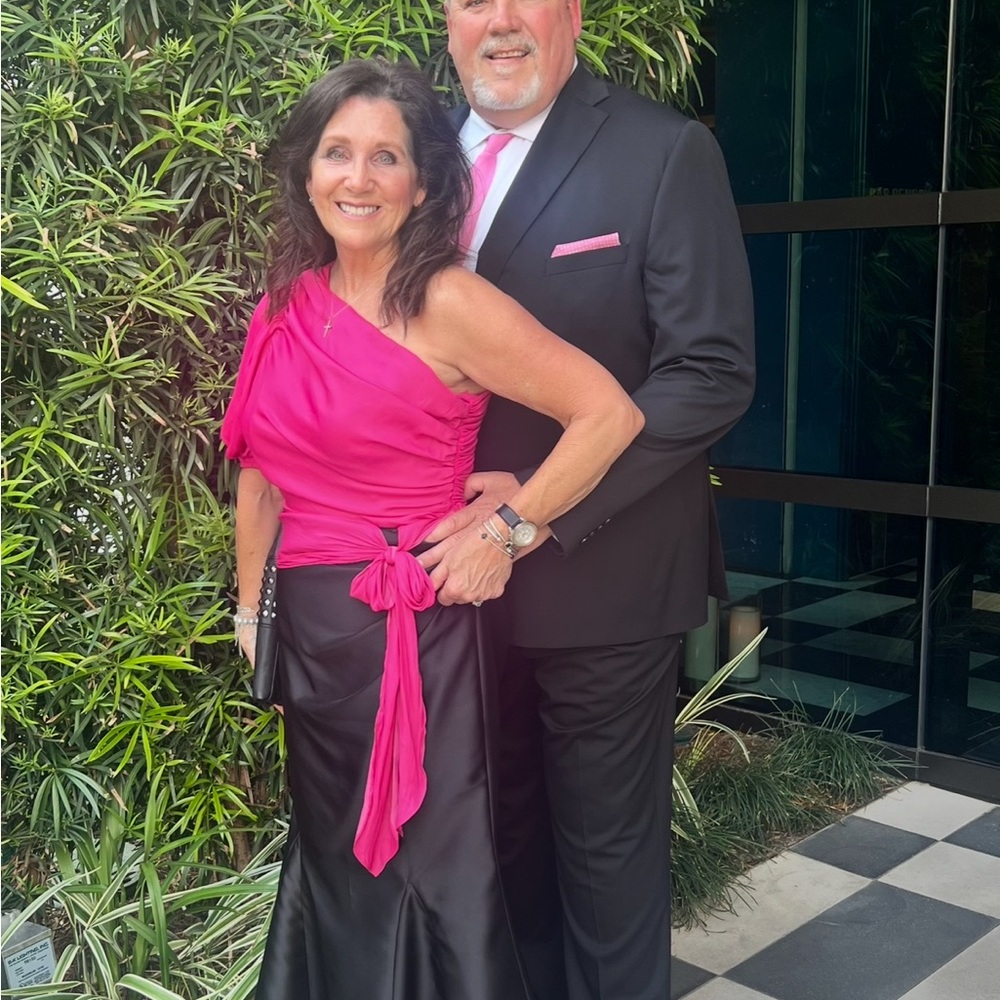 dolan Hot Pink One-Shoulder top
